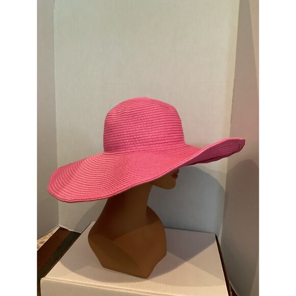 Ole	 America - All Fiber Woven Wide Brim Sun Hat - Pink - One Size